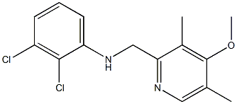 2,3-dichloro-N-[(4-methoxy-3,5-dimethylpyridin-2-yl)methyl]aniline 化学構造式