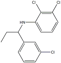 2,3-dichloro-N-[1-(3-chlorophenyl)propyl]aniline Structure