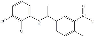 2,3-dichloro-N-[1-(4-methyl-3-nitrophenyl)ethyl]aniline Structure