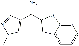 2,3-dihydro-1-benzofuran-2-yl(1-methyl-1H-pyrazol-4-yl)methanamine 结构式