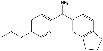 2,3-dihydro-1H-inden-5-yl(4-propylphenyl)methanamine Structure