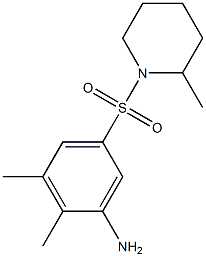 2,3-dimethyl-5-[(2-methylpiperidine-1-)sulfonyl]aniline Structure