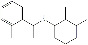 2,3-dimethyl-N-[1-(2-methylphenyl)ethyl]cyclohexan-1-amine 结构式