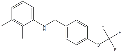 2,3-dimethyl-N-{[4-(trifluoromethoxy)phenyl]methyl}aniline 化学構造式