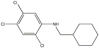 2,4,5-trichloro-N-(cyclohexylmethyl)aniline,,结构式