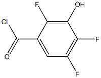 2,4,5-trifluoro-3-hydroxybenzoyl chloride Struktur