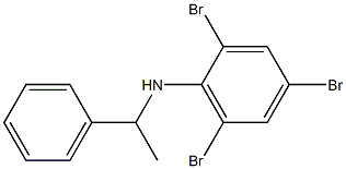 2,4,6-tribromo-N-(1-phenylethyl)aniline Structure