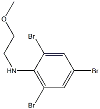 2,4,6-tribromo-N-(2-methoxyethyl)aniline 结构式