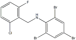 2,4,6-tribromo-N-[(2-chloro-6-fluorophenyl)methyl]aniline