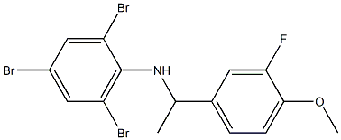 2,4,6-tribromo-N-[1-(3-fluoro-4-methoxyphenyl)ethyl]aniline