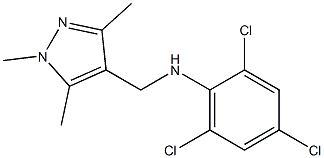 2,4,6-trichloro-N-[(1,3,5-trimethyl-1H-pyrazol-4-yl)methyl]aniline|