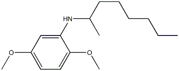 2,5-dimethoxy-N-(octan-2-yl)aniline 化学構造式