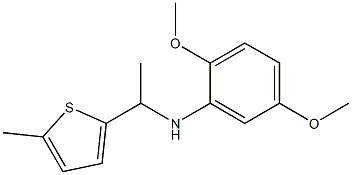 2,5-dimethoxy-N-[1-(5-methylthiophen-2-yl)ethyl]aniline