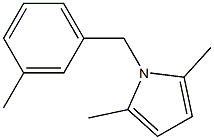 2,5-dimethyl-1-[(3-methylphenyl)methyl]-1H-pyrrole Struktur
