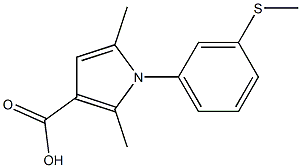 2,5-dimethyl-1-[3-(methylsulfanyl)phenyl]-1H-pyrrole-3-carboxylic acid