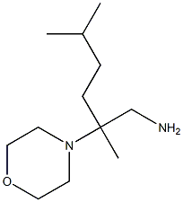 2,5-dimethyl-2-morpholin-4-ylhexan-1-amine 结构式