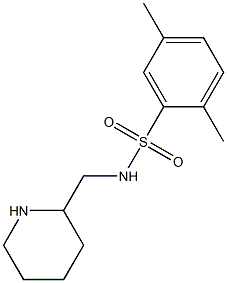 2,5-dimethyl-N-(piperidin-2-ylmethyl)benzene-1-sulfonamide,,结构式