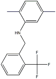2,5-dimethyl-N-{[2-(trifluoromethyl)phenyl]methyl}aniline Structure
