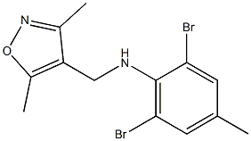 2,6-dibromo-N-[(3,5-dimethyl-1,2-oxazol-4-yl)methyl]-4-methylaniline Structure