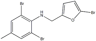  2,6-dibromo-N-[(5-bromofuran-2-yl)methyl]-4-methylaniline