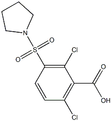 2,6-dichloro-3-(pyrrolidine-1-sulfonyl)benzoic acid