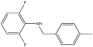 2,6-difluoro-N-[(4-methylphenyl)methyl]aniline 结构式