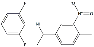 2,6-difluoro-N-[1-(4-methyl-3-nitrophenyl)ethyl]aniline