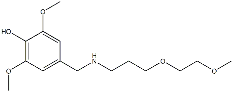 2,6-dimethoxy-4-({[3-(2-methoxyethoxy)propyl]amino}methyl)phenol