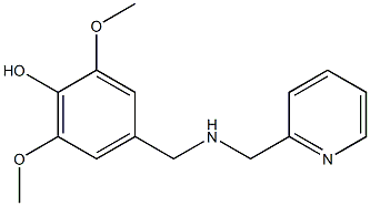 2,6-dimethoxy-4-{[(pyridin-2-ylmethyl)amino]methyl}phenol,,结构式