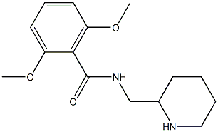 2,6-dimethoxy-N-(piperidin-2-ylmethyl)benzamide,,结构式