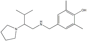  2,6-dimethyl-4-({[3-methyl-2-(pyrrolidin-1-yl)butyl]amino}methyl)phenol