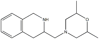 2,6-dimethyl-4-(1,2,3,4-tetrahydroisoquinolin-3-ylmethyl)morpholine,,结构式