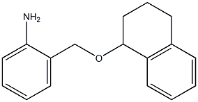 2-[(1,2,3,4-tetrahydronaphthalen-1-yloxy)methyl]aniline,,结构式
