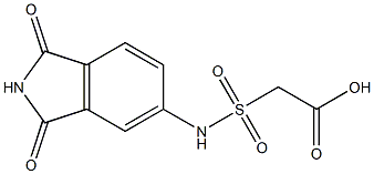 2-[(1,3-dioxo-2,3-dihydro-1H-isoindol-5-yl)sulfamoyl]acetic acid Structure