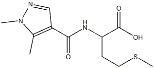 2-[(1,5-dimethyl-1H-pyrazol-4-yl)formamido]-4-(methylsulfanyl)butanoic acid