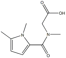 2-[(1,5-dimethyl-1H-pyrrol-2-yl)-N-methylformamido]acetic acid Structure