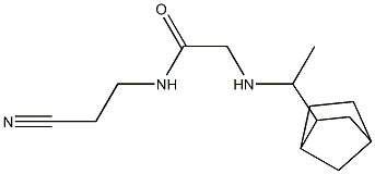 2-[(1-{bicyclo[2.2.1]heptan-2-yl}ethyl)amino]-N-(2-cyanoethyl)acetamide