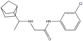 2-[(1-{bicyclo[2.2.1]heptan-2-yl}ethyl)amino]-N-(3-chlorophenyl)acetamide