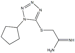 2-[(1-cyclopentyl-1H-1,2,3,4-tetrazol-5-yl)sulfanyl]ethanimidamide