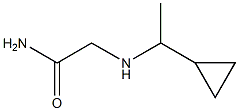 2-[(1-cyclopropylethyl)amino]acetamide|