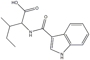 2-[(1H-indol-3-ylcarbonyl)amino]-3-methylpentanoic acid Structure