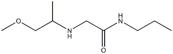 2-[(1-methoxypropan-2-yl)amino]-N-propylacetamide Structure