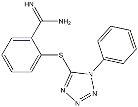 2-[(1-phenyl-1H-1,2,3,4-tetrazol-5-yl)sulfanyl]benzene-1-carboximidamide|