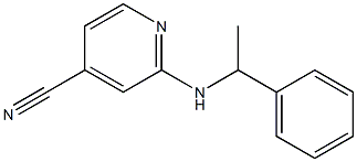 2-[(1-phenylethyl)amino]isonicotinonitrile,,结构式