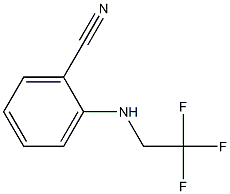 2-[(2,2,2-trifluoroethyl)amino]benzonitrile,,结构式