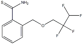 2-[(2,2,3,3-tetrafluoropropoxy)methyl]benzene-1-carbothioamide,,结构式