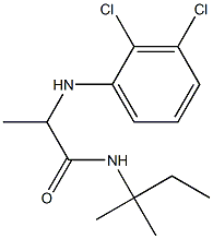 2-[(2,3-dichlorophenyl)amino]-N-(2-methylbutan-2-yl)propanamide Structure