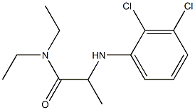 2-[(2,3-dichlorophenyl)amino]-N,N-diethylpropanamide Structure