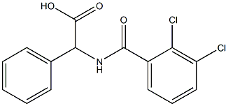 2-[(2,3-dichlorophenyl)formamido]-2-phenylacetic acid Struktur
