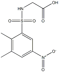 2-[(2,3-dimethyl-5-nitrobenzene)sulfonamido]acetic acid,,结构式
